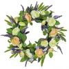 Discount National Tree Company 24 in. Spring Wreath with Ranunculus and Astilbe Flower Blooms