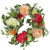Outlet National Tree Company 22 in. Spring Wreath with Tulip, Poppy, and Buttercup Blooms