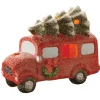 Online National Tree Company 7 in. Terracotta Holiday Truck with Warm White LED Lights