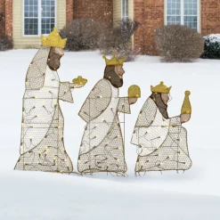 Online National Tree Company 42 in. Three Wisemen with LED Lights