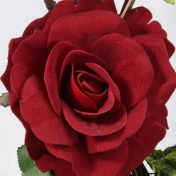 New National Tree Company 20 in. Valentine's Floral Heart Red Roses Wreath