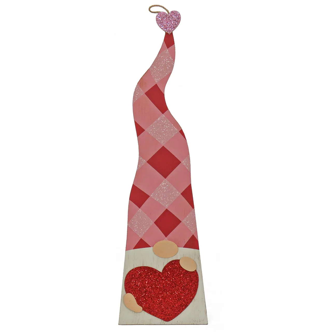 New National Tree Company 36 in. Valentine's Heart Gnomes Porch Decoration