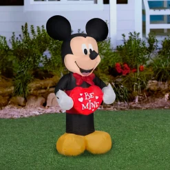 Clearance National Tree Company 42 in. Valentine's Inflatable Mickey Mouse with LED Lights