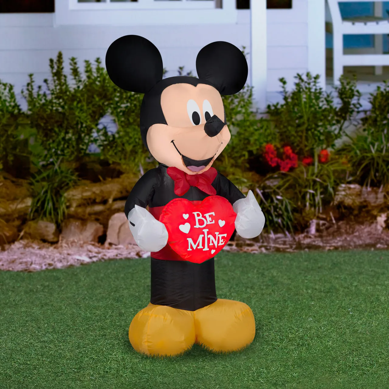 Clearance National Tree Company 42 in. Valentine's Inflatable Mickey Mouse with LED Lights