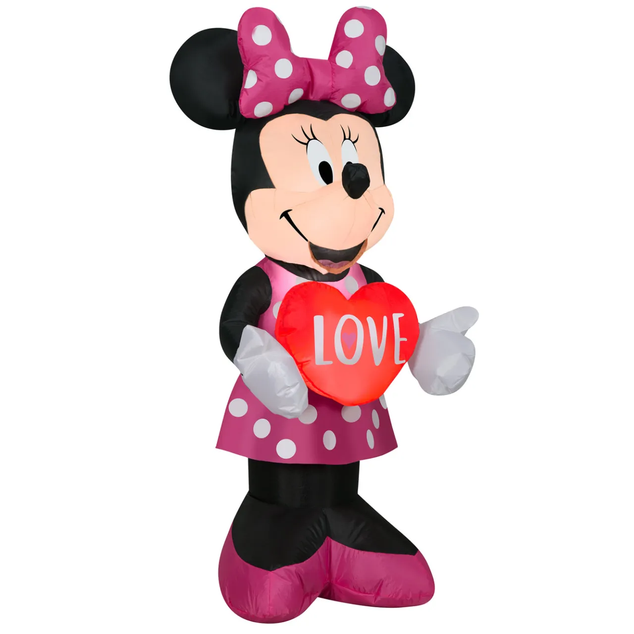 Online National Tree Company 42 in. Valentine's Inflatable Minnie Mouse