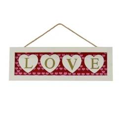 Discount National Tree Company 16 in. Valentine's 'LOVE' Hanging Wall Decoration