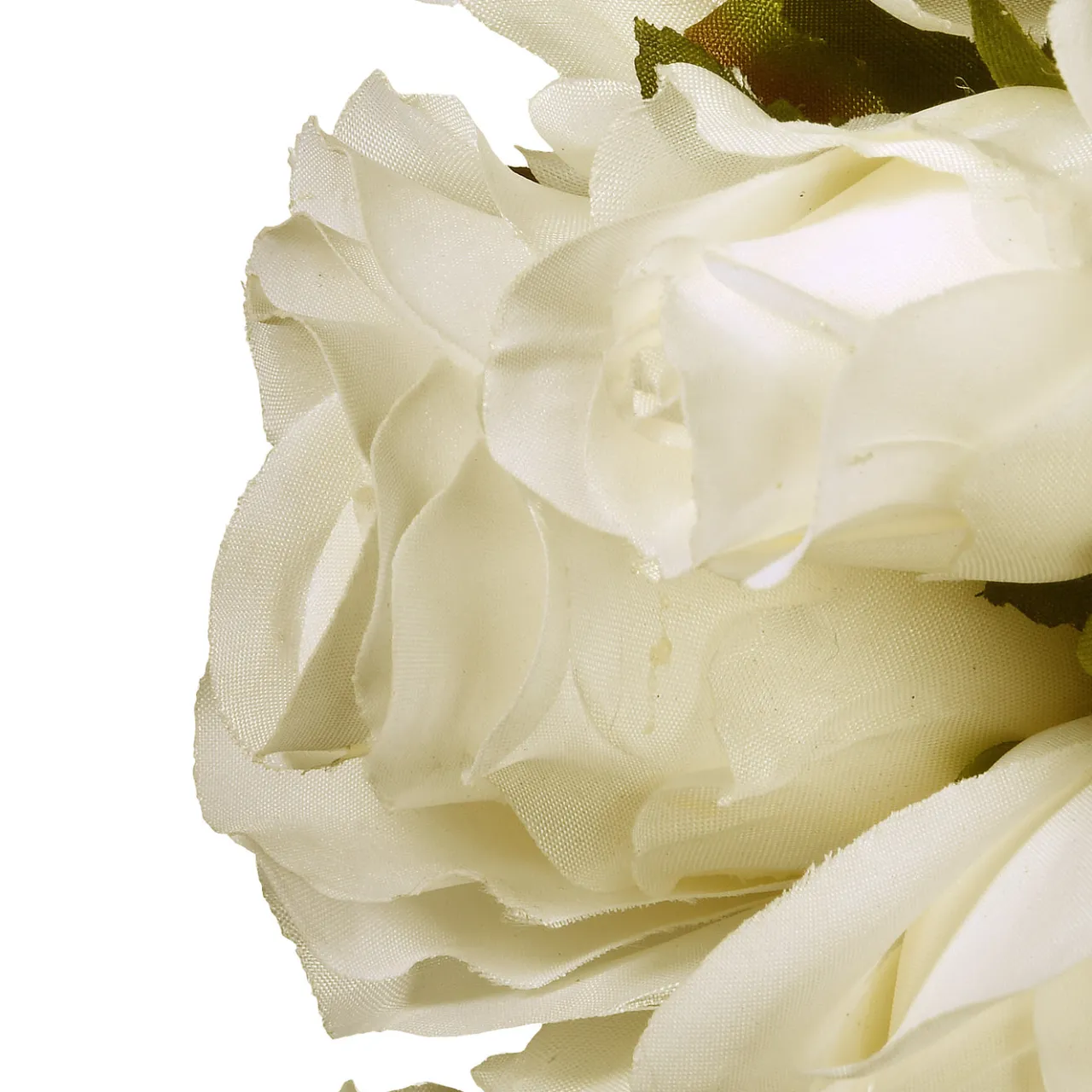 Clearance National Tree Company 18 in. Valentine's White Roses and Hydrangea Blooms Floral Wreath