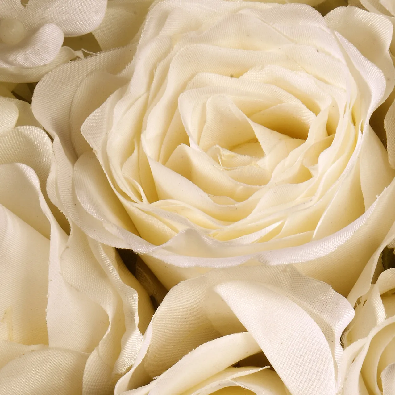 Clearance National Tree Company 18 in. Valentine's White Roses and Hydrangea Blooms Floral Wreath