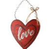 Sale National Tree Company 14 in. Valentine's Wooden Heart Hanging Decoration
