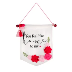 Online National Tree Company 18.5 in. Valentine's 'You Feel Like Home' Banner
