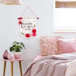 Online National Tree Company 18.5 in. Valentine's 'You Feel Like Home' Banner