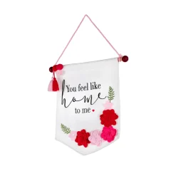 Online National Tree Company 18.5 in. Valentine's 'You Feel Like Home' Banner