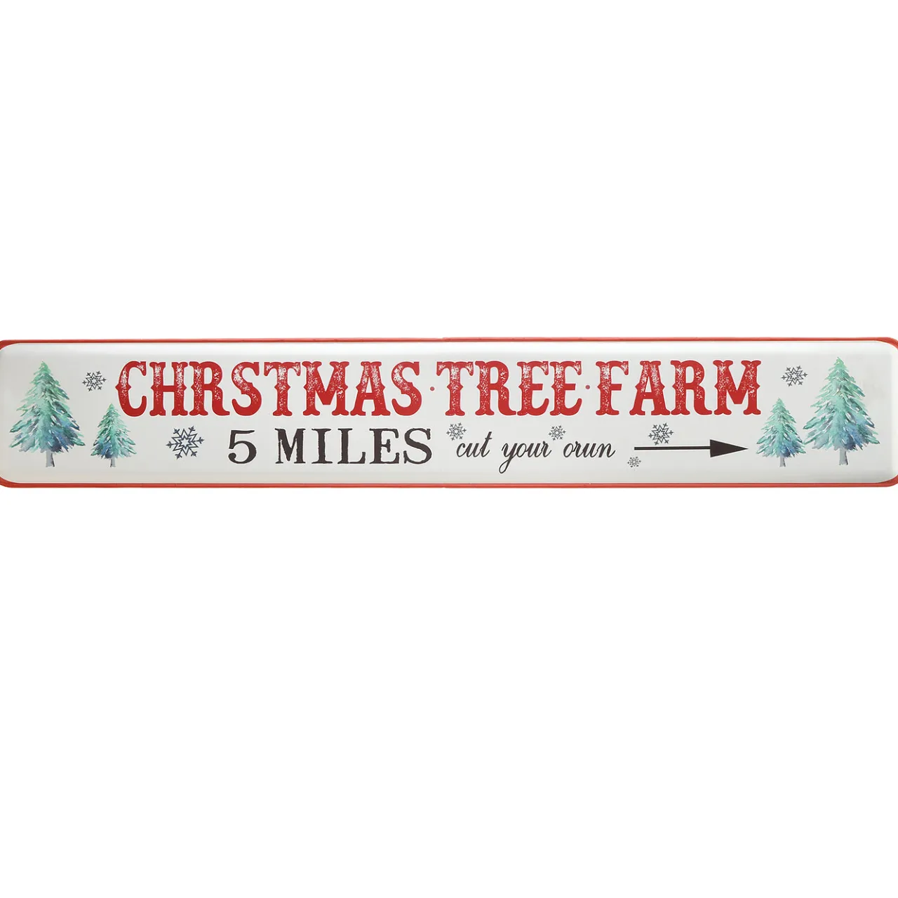 Discount National Tree Company 47 in. Vintage Tree Farm Wall Sign