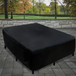 Clearance National Tree Company 76 in. Waterproof Patio Furniture Cover with Rope and Metal Buckles