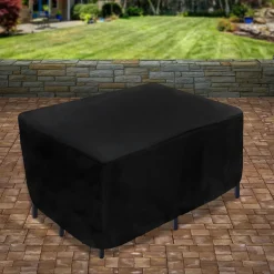 Clearance National Tree Company 74 in. Waterproof Patio Furniture Cover with Rope and Metal Buckles