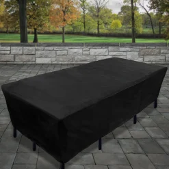 New National Tree Company 108 in. Waterproof Patio Furniture Cover with Rope and Metal Buckles