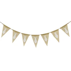 Sale National Tree Company 70 in. White Easter Bunny Hanging Banner Decoration