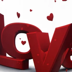 Discount National Tree Company 2 Piece Valentine's 'LOVE' Tin Pots Decorated with Red Hearts