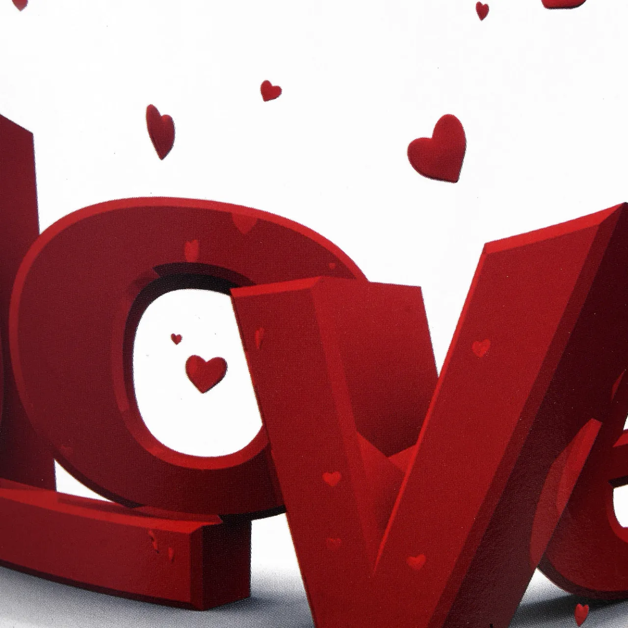 Discount National Tree Company 2 Piece Valentine's 'LOVE' Tin Pots Decorated with Red Hearts