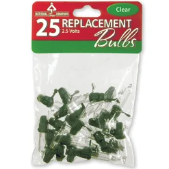 New National Tree Company 2.5 Volts 25-Pack White Incandescent Replacement Bulbs