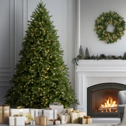 Outlet National Tree Company 9ft. Pre-Lit Jersey Fraser Fir Tree with Clear Lights