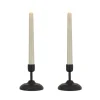 Online National Tree Company HGTV Home Collection Flameless Heritage Candle Pair, Black Base