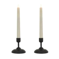 Online National Tree Company HGTV Home Collection Flameless Heritage Candle Pair, Black Base