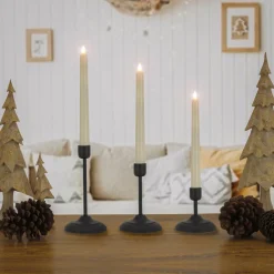 Hot National Tree Company HGTV Home Collection Flameless Heritage Candle Set, Black Base