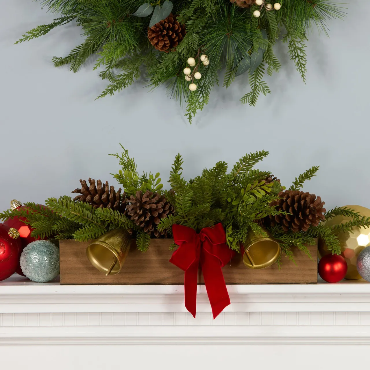 National Tree Company 27in. Christmas Bells Centerpiece