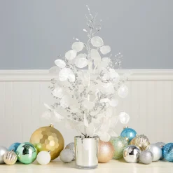 Discount National Tree Company 26in. White Frost White Tabletop Tree