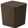 Discount National Tree Company 43L Capacity Arendal Collection Wicker Texture All-Weather Storage Box