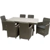 Sale National Tree Company 7-Piece Antrim Collection All-Weather Wicker Finish Dining Set