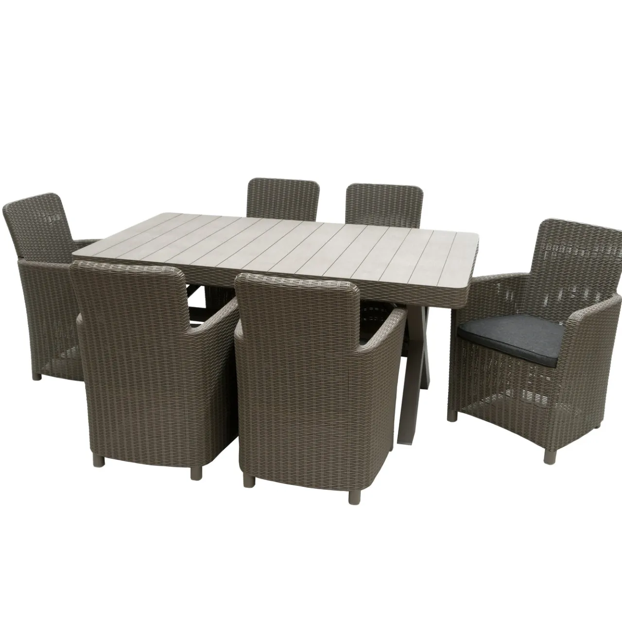 Sale National Tree Company 7-Piece Antrim Collection All-Weather Wicker Finish Dining Set
