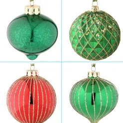 Hot National Tree Company 20-Piece Christmas Tree Ornament Set, Rural Homestead Collection