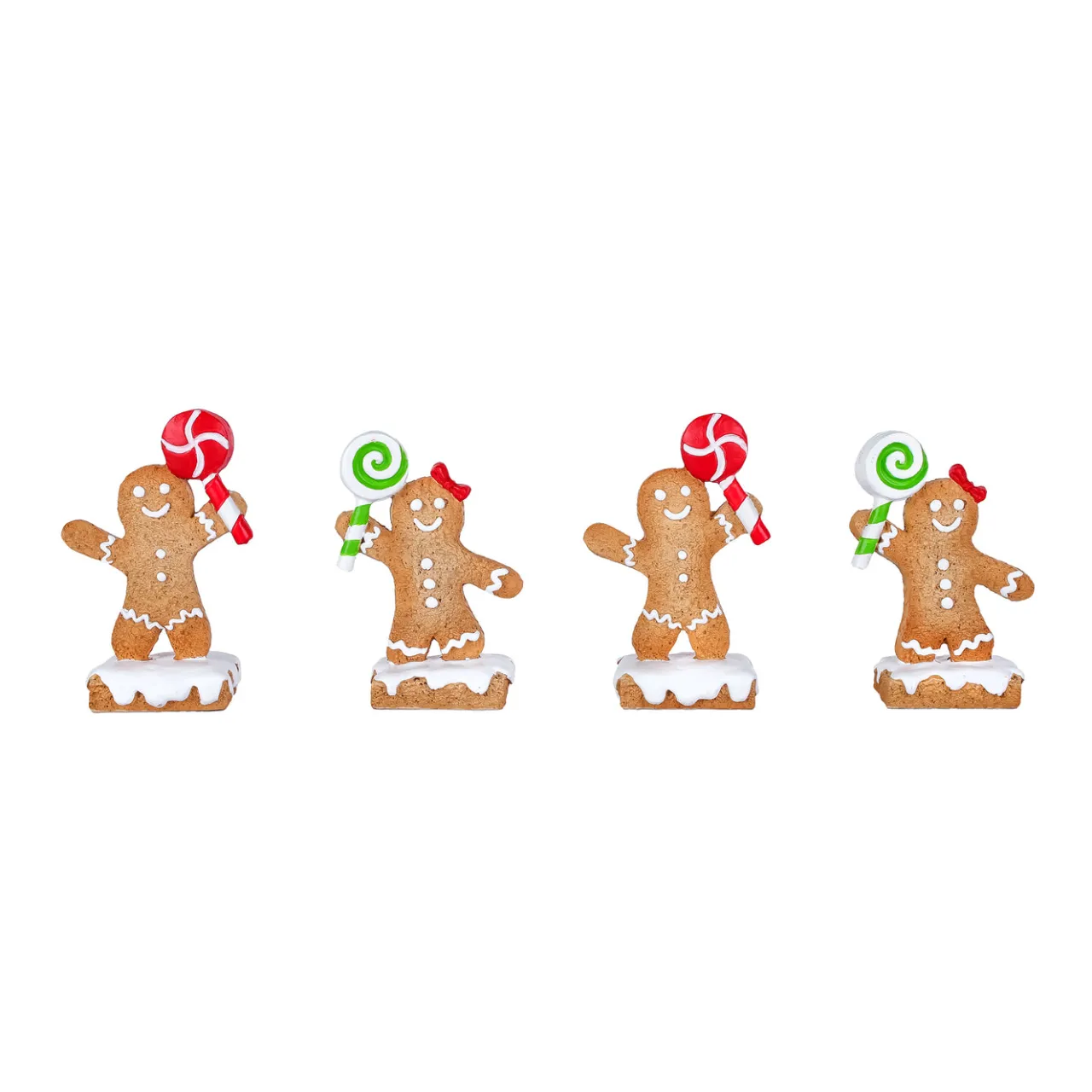 Best National Tree Company 4-Piece Gingerbread Cookie Card Holders