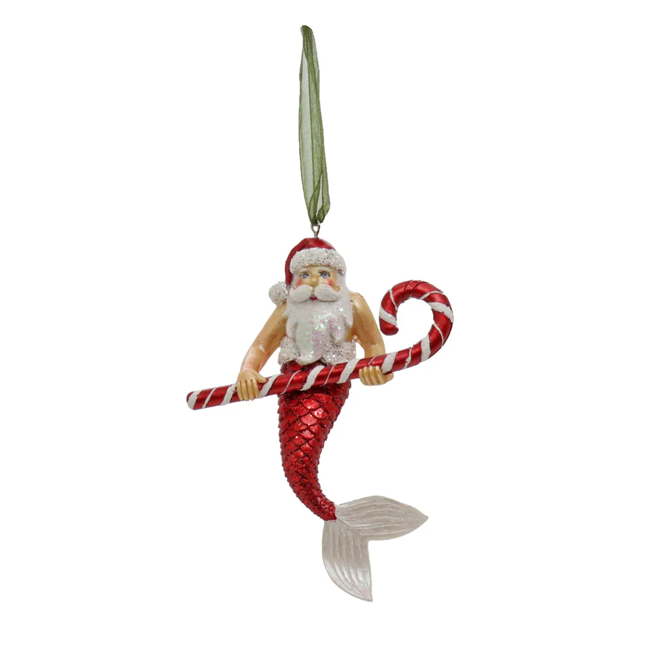 New National Tree Company 4-Piece HGTV Home Collection Santa Merman Ornaments
