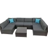 Online National Tree Company 7-Piece Pocola Collection All-Weather Sectional Set