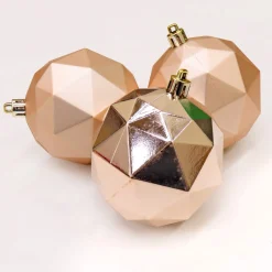 National Tree Company 6-Piece Shatterproof Geometric Silver Ornaments