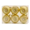 Best National Tree Company 6-Piece Shatterproof Glittering Gold Ornaments