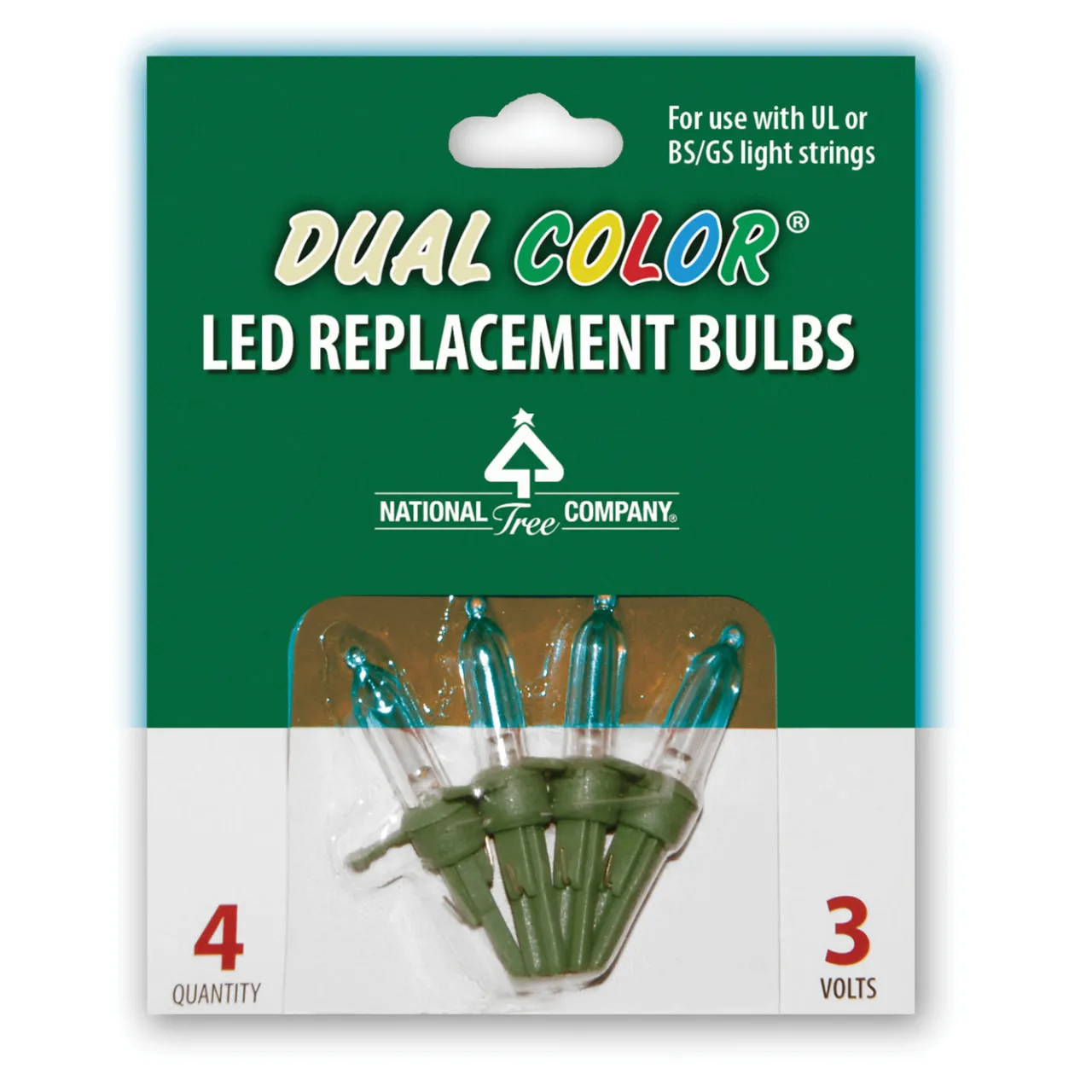 New National Tree Company Replacement Dual Color LED Bulbs in Bag
