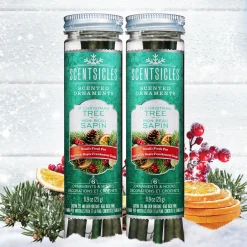 Best National Tree Company Scented Ornaments, 2- Pack- 6ct Bottle, O Christmas Tree, Fragrance-Infused Paper Sticks