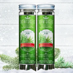 Online National Tree Company Scented Ornaments, 2 Pack- 6ct Bottle, White Winter Fir, Fragrance-Infused Paper Sticks