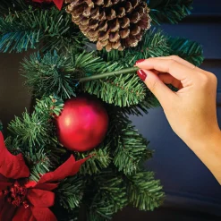 Online National Tree Company Scented Ornaments, 2 Pack- 6ct Bottle, White Winter Fir, Fragrance-Infused Paper Sticks