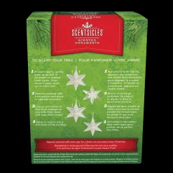 Hot National Tree Company Scentsicles Decorative Ornament, Metal White Star, White Winter Fir with Refill
