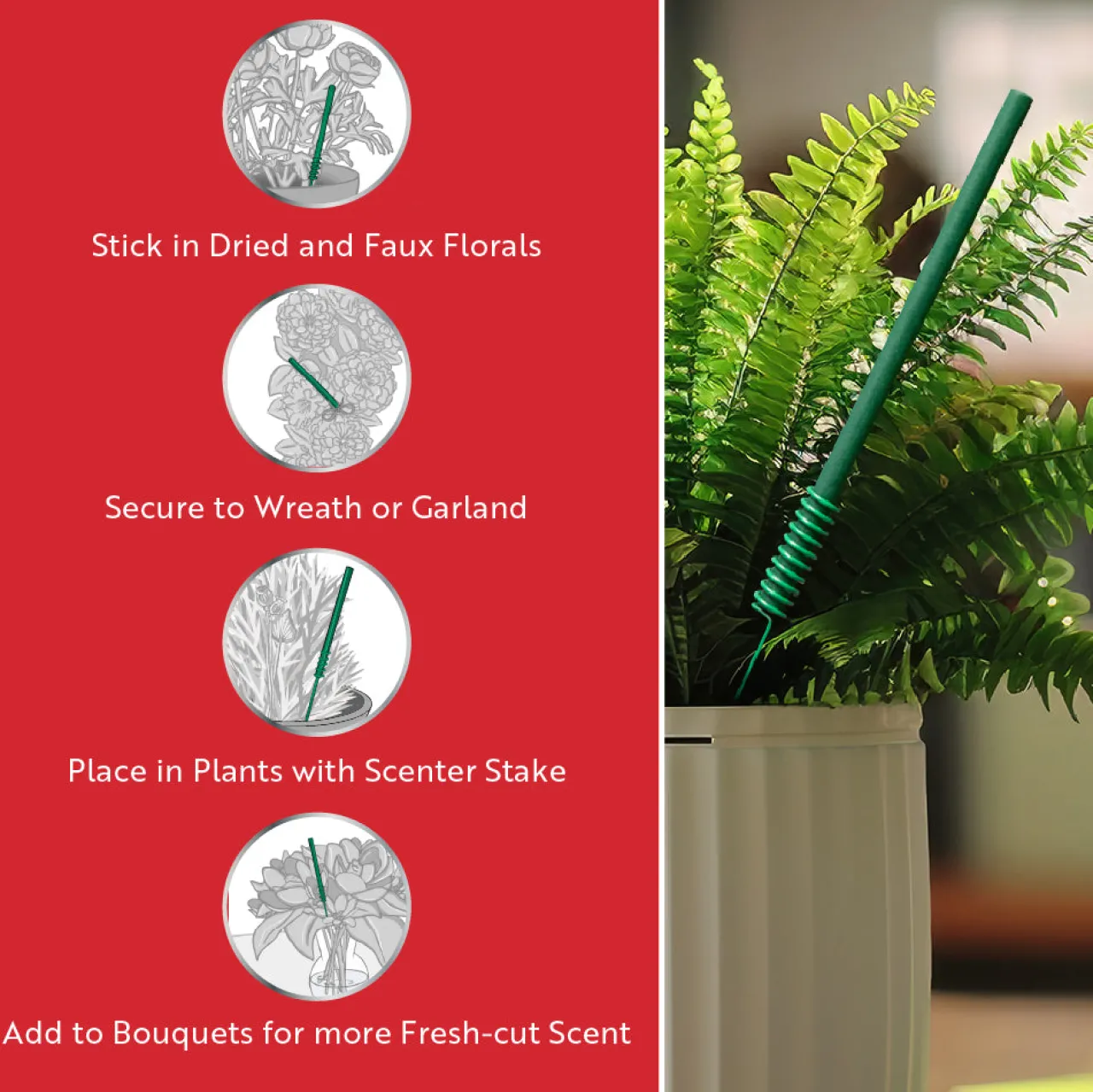 New National Tree Company Scentsicles, 6pc Stick, 1 Lemon 'n Lilies/ 1 Berryvines & Wildflowers- 2 pack