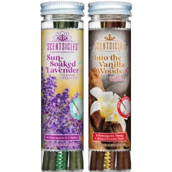 Sale National Tree Company Scentsicles, 6pc Stick, 1 Sun-Soaked Lavender/1 Into the Vanilla Woods- 2 pack