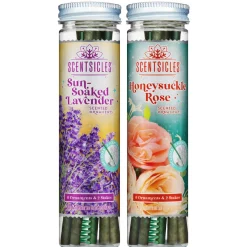 Outlet National Tree Company Scentsicles, 6pc Stick, 1 Sun-Soaked Lavender/1 Honeysuckle Rose- 2 pack