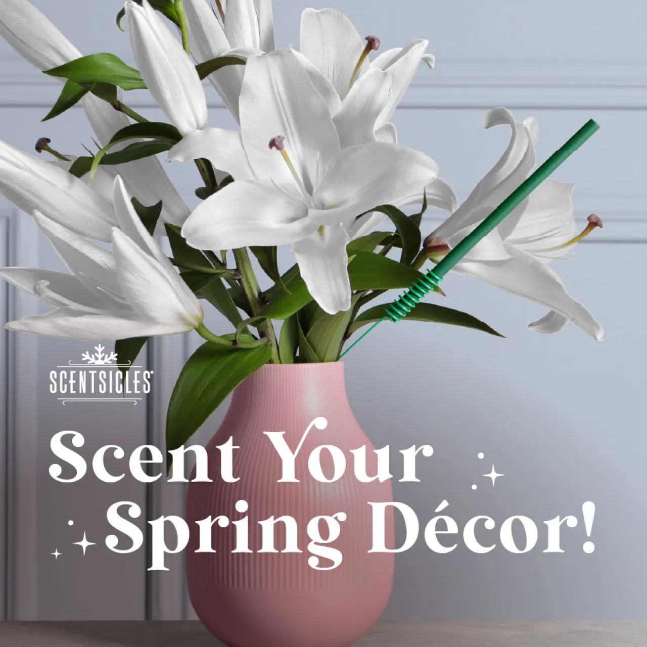 Outlet National Tree Company Scentsicles, 6pc Stick, 1 Sun-Soaked Lavender/1 Honeysuckle Rose- 2 pack