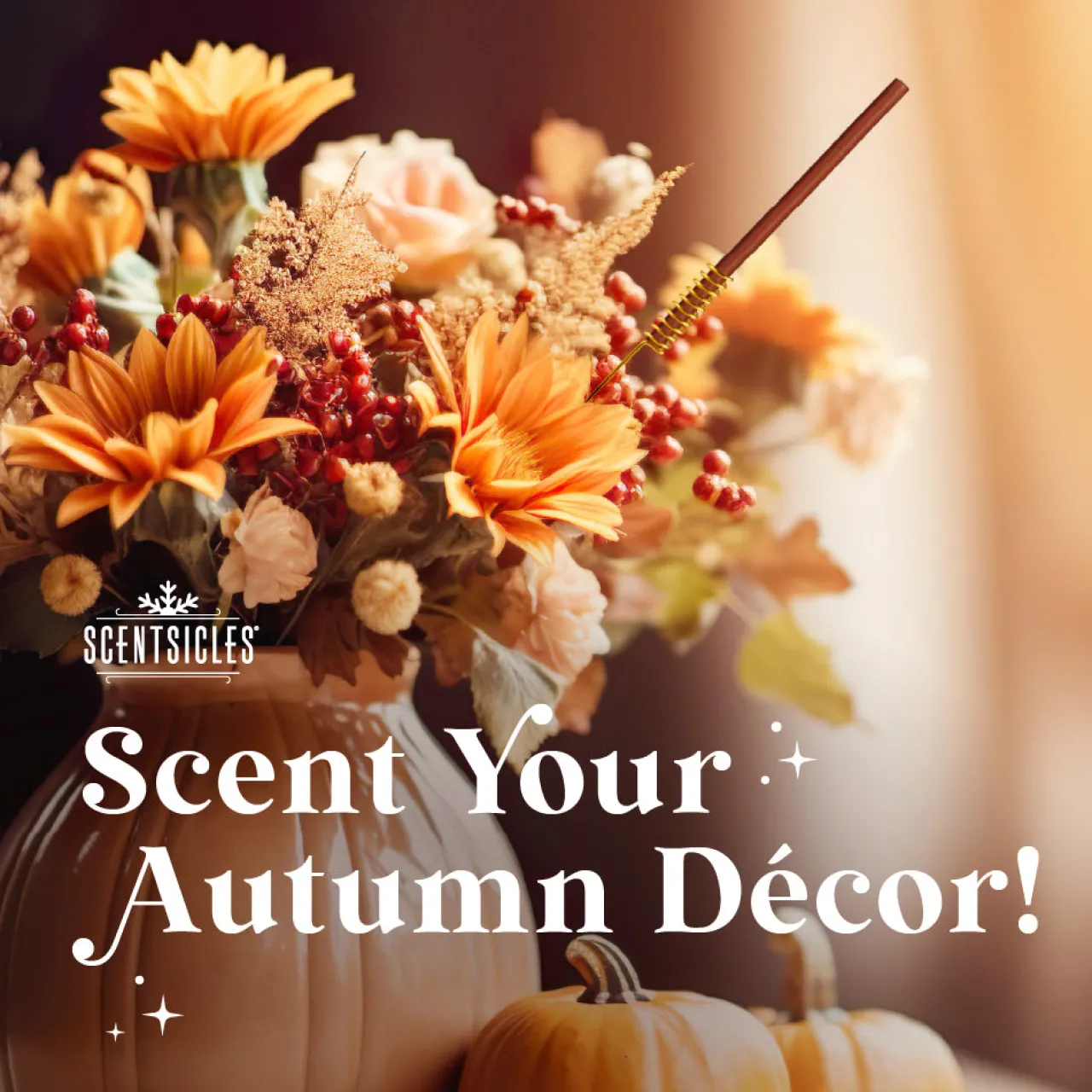 Online National Tree Company Scentsicles, 6pc Stick, Autumn 'n Apples & Pumpkin 'n Cider- 2 Pack