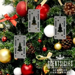 Hot National Tree Company Scentsicles Trio Ornament Set of 3 and White Winter Fir Bottle of 6 Sticks